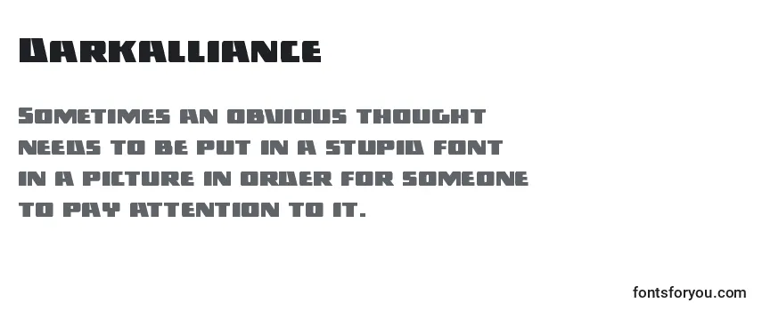 Шрифт Darkalliance