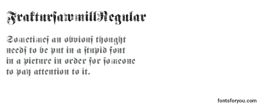 FraktursawmillRegular Font