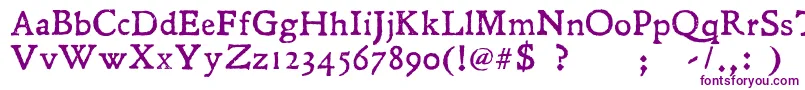 Leander Font – Purple Fonts