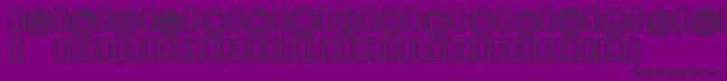 Wwchb ffy Font – Black Fonts on Purple Background