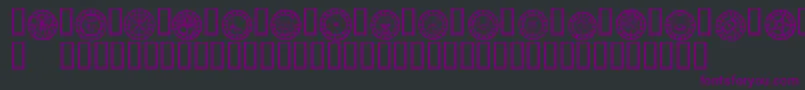 Wwchb ffy Font – Purple Fonts on Black Background