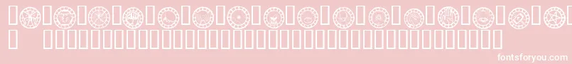 fuente Wwchb ffy – Fuentes Blancas Sobre Fondo Rosa