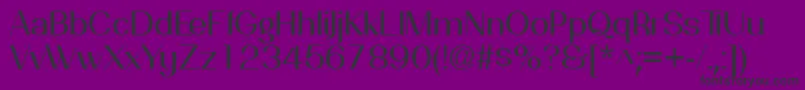 フォントPassionsanspdagRegular – 紫の背景に黒い文字