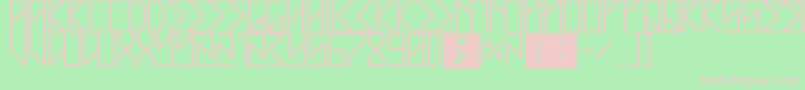 StreetMath Font – Pink Fonts on Green Background