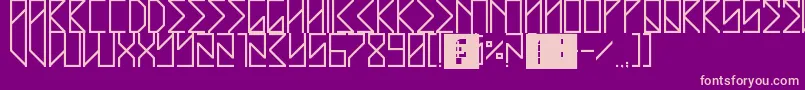StreetMath Font – Pink Fonts on Purple Background