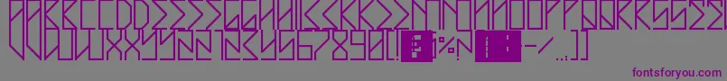 フォントStreetMath – 紫色のフォント、灰色の背景