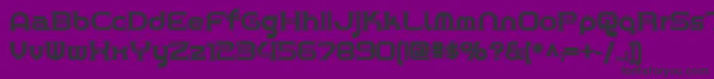 Chrome ffy Font – Black Fonts on Purple Background