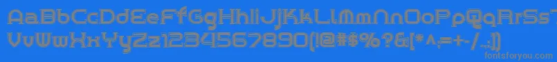 Chrome ffy Font – Gray Fonts on Blue Background