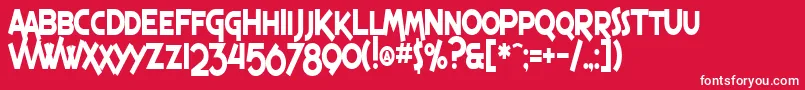 SfEspressoShackCondensedBold Font – White Fonts on Red Background