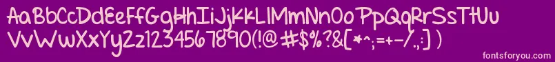 Setfiretotherain Font – Pink Fonts on Purple Background