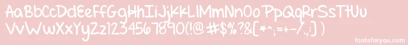 Setfiretotherain Font – White Fonts on Pink Background