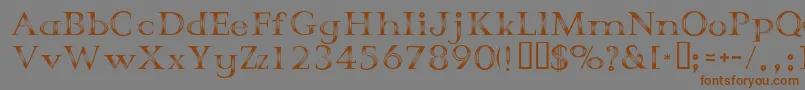 CrystalPalace Font – Brown Fonts on Gray Background