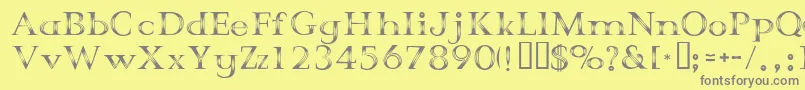 CrystalPalace Font – Gray Fonts on Yellow Background