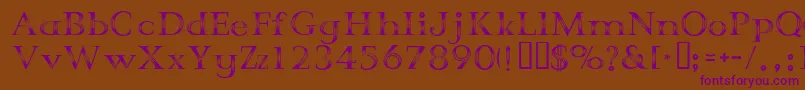 CrystalPalace Font – Purple Fonts on Brown Background