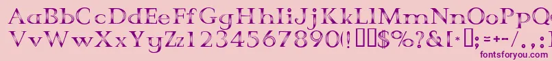 CrystalPalace Font – Purple Fonts on Pink Background