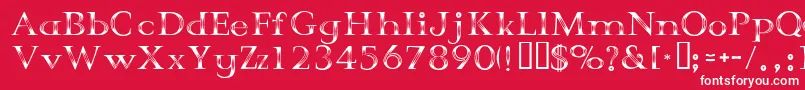 CrystalPalace Font – White Fonts on Red Background