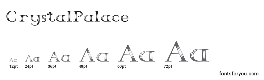 Размеры шрифта CrystalPalace