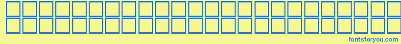 AlKharashiKoufi2 Font – Blue Fonts on Yellow Background