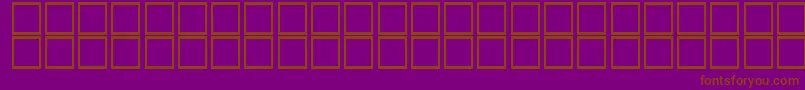 AlKharashiKoufi2 Font – Brown Fonts on Purple Background
