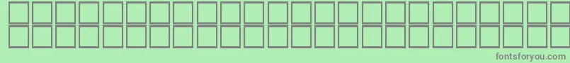 Шрифт AlKharashiKoufi2 – серые шрифты на зелёном фоне