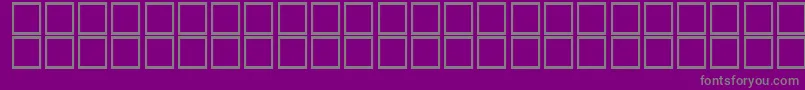 AlKharashiKoufi2 Font – Gray Fonts on Purple Background