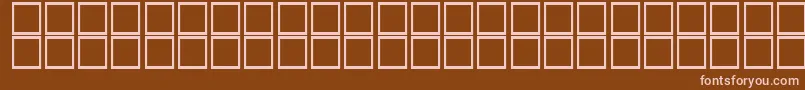 AlKharashiKoufi2 Font – Pink Fonts on Brown Background