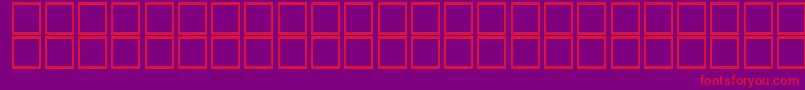 AlKharashiKoufi2 Font – Red Fonts on Purple Background