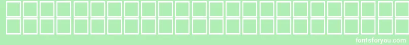 AlKharashiKoufi2 Font – White Fonts on Green Background