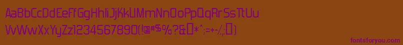 ForgottenFuturist Font – Purple Fonts on Brown Background