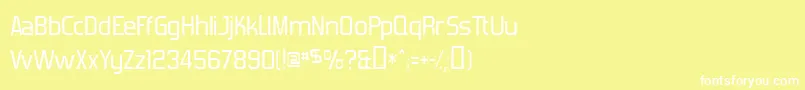 ForgottenFuturist Font – White Fonts on Yellow Background