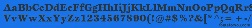 ItcEspritLtBlack Font – Black Fonts on Blue Background