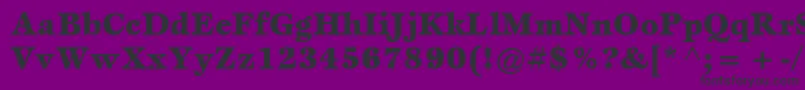 ItcEspritLtBlack Font – Black Fonts on Purple Background