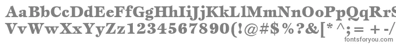 フォントItcEspritLtBlack – 白い背景に灰色の文字