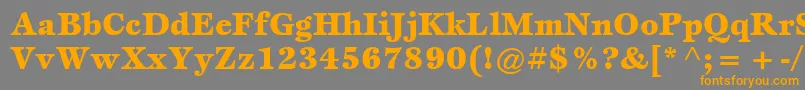 ItcEspritLtBlack Font – Orange Fonts on Gray Background