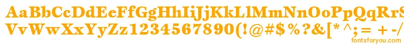 ItcEspritLtBlack Font – Orange Fonts on White Background