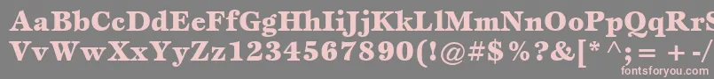 ItcEspritLtBlack Font – Pink Fonts on Gray Background