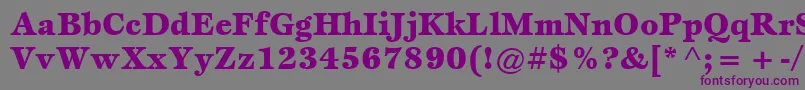 ItcEspritLtBlack Font – Purple Fonts on Gray Background