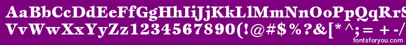 ItcEspritLtBlack Font – White Fonts on Purple Background