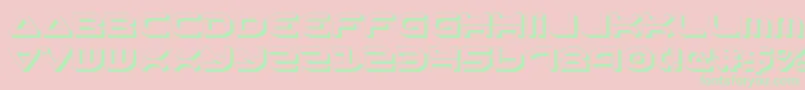 OberonShadow Font – Green Fonts on Pink Background