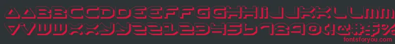 OberonShadow Font – Red Fonts on Black Background