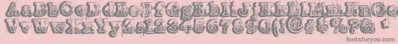 More about Barber Font Barber Font – Gray Fonts on Pink Background