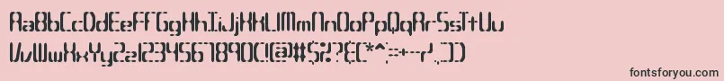 CompliantConfuse2sBrk Font – Black Fonts on Pink Background