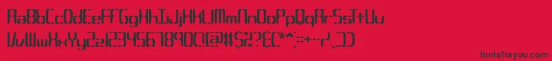 CompliantConfuse2sBrk Font – Black Fonts on Red Background