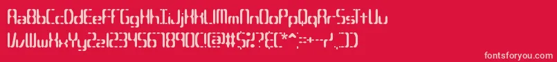 CompliantConfuse2sBrk Font – Pink Fonts on Red Background