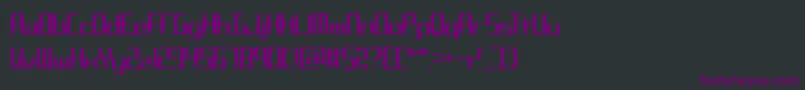 Шрифт CompliantConfuse2sBrk – фиолетовые шрифты на чёрном фоне