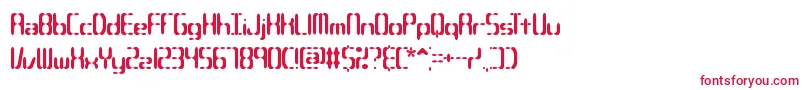 フォントCompliantConfuse2sBrk – 白い背景に赤い文字