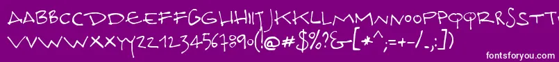 DocPorn Font – White Fonts on Purple Background