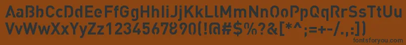 Шрифт StreetvertisingBoldPublic – чёрные шрифты на коричневом фоне