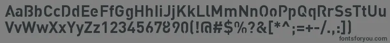 Шрифт StreetvertisingBoldPublic – чёрные шрифты на сером фоне