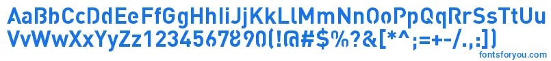 Шрифт StreetvertisingBoldPublic – синие шрифты